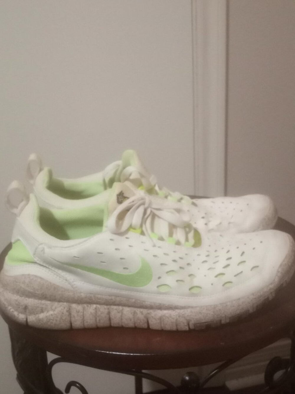 Nike Free Run Trail Happy Pineapple Coconut Milk Beige Green CZ9079-100 sz 10.5